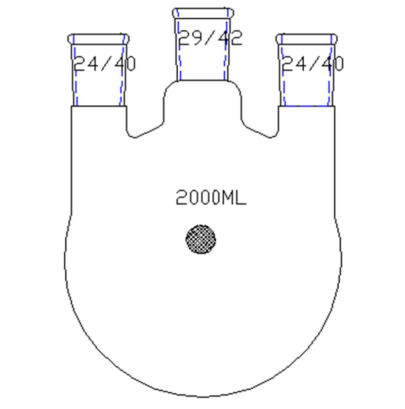 欣维尔 欣维尔 青岛库 直三口烧瓶 2000ml 中间磨口:29/42侧磨口:24/40 欣维尔 2000ml 中间磨口:29/42侧磨口:24/40 青岛库 2000ml 中间磨口:29/42侧磨口:24/40 青岛库