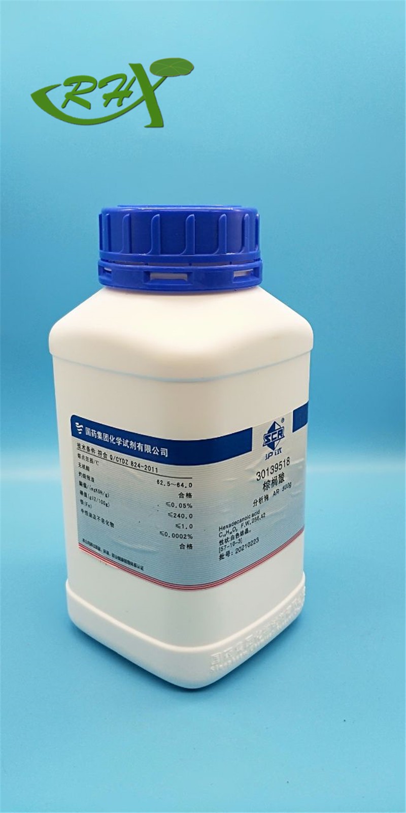 国药 沪试 国药 沪试 济南库 十六酸，  棕榈酸 AR 500G 国药 AR 500G AR 500G