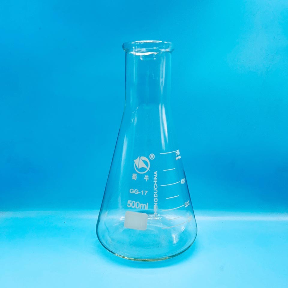 蜀牛 蜀牛 济南库 小口三角烧瓶  500ML 蜀牛 配30-34硅胶塞 500ML  6只/盒*8/箱 济南库 500ML  6只/盒*8/箱 济南库