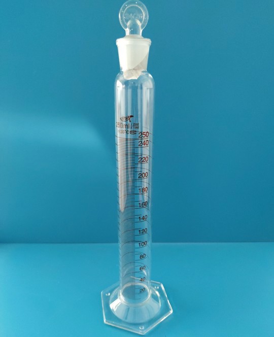 RH RH 青岛库 高硼硅六角具塞量筒 A级 250ml RHX 250ml 250ml