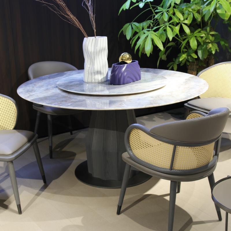 云比亚 云比亚 Molteni&C Asterias 斯曼莎大理石 圆餐桌  DT1800 φ135/150 DT1800 φ135/150 DT1800