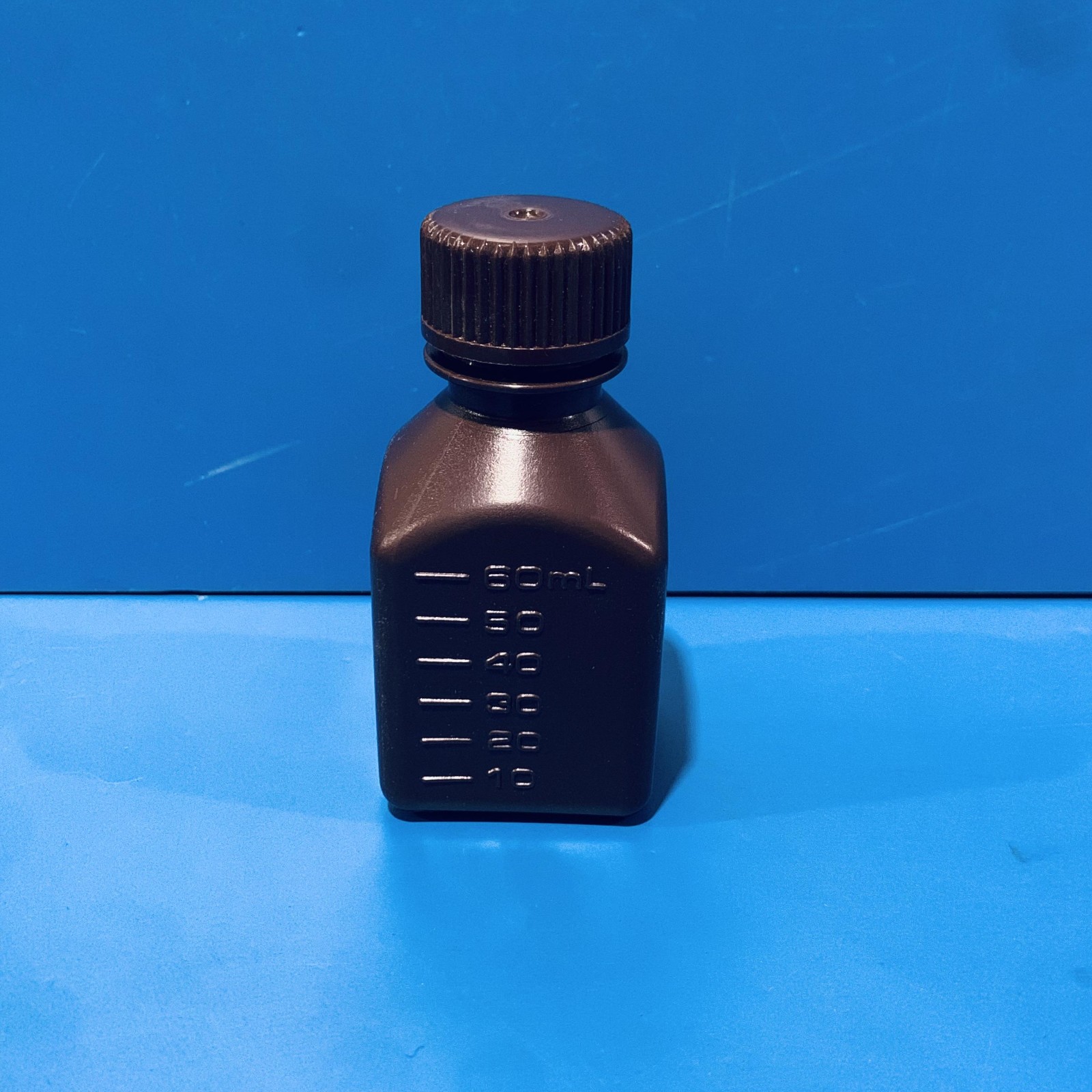 青岛库 优质棕色HDPE小口方瓶 60ml  Uni-Sci 60ml 60ml