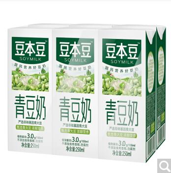 豆本豆豆奶 豆本豆豆奶 250ml*12瓶/提利乐包青豆奶 250ml*12瓶/提 250ml*12瓶/提