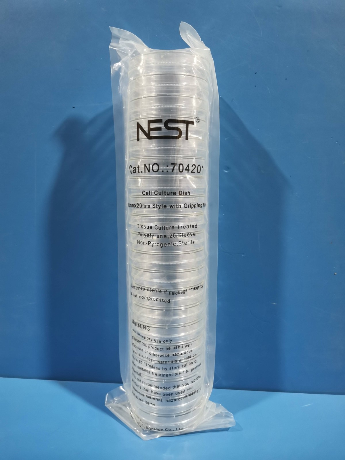 NEST NEST 细胞培养皿，100 mm，TC，灭菌，易握型 20个/包，15包/箱 20个/包，15包/箱