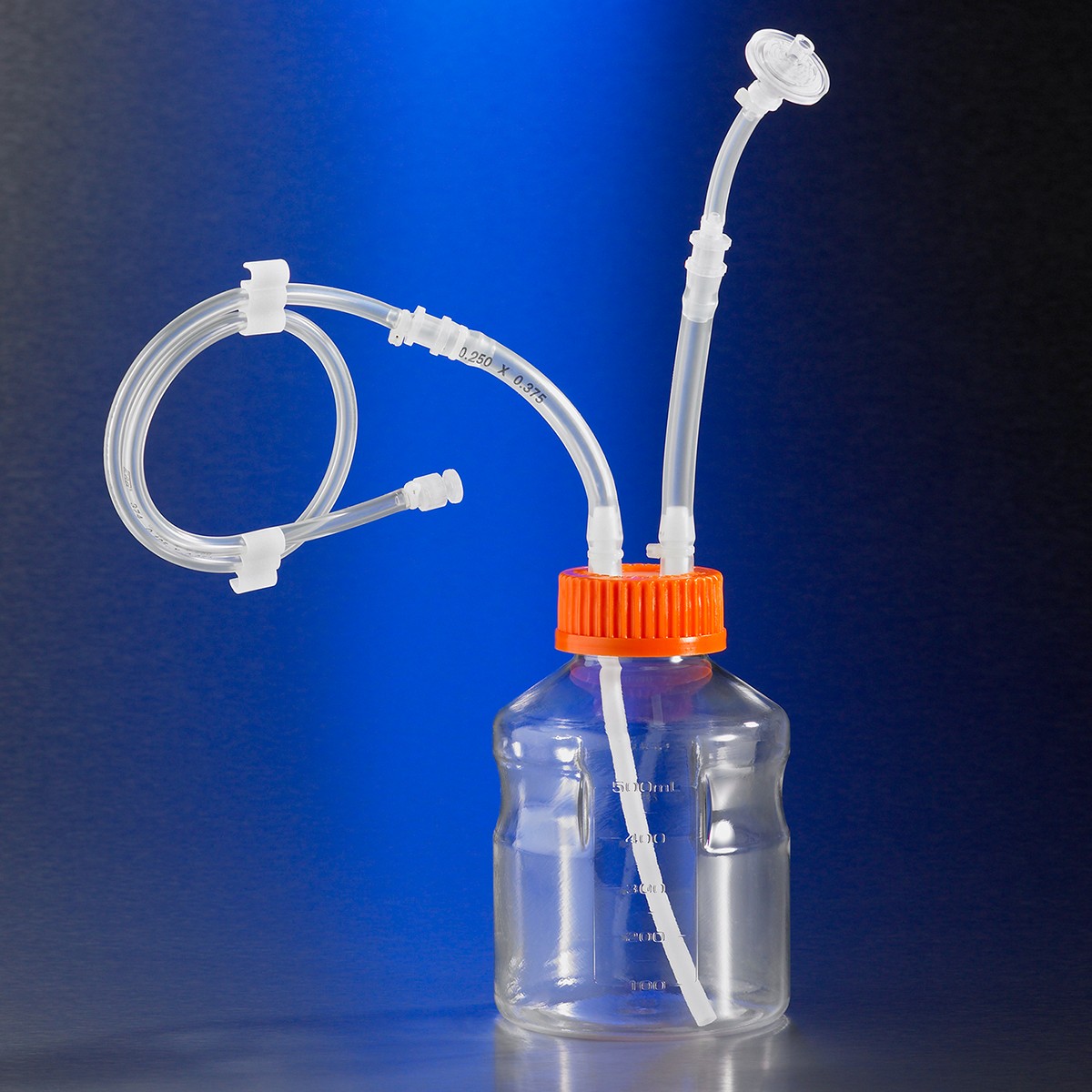 Corning Corning Corning Easy Grip Storage Bottle, 1000mL Polystyrene bottle with Closed System Tubing accessories wi 4/cs 4/cs