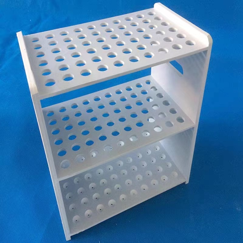 仁和兴 仁和兴 济南库 方形塑料吸管架 80孔PVC 刻度吸管架 孔径14mm 80孔PVC 济南 80孔PVC 济南