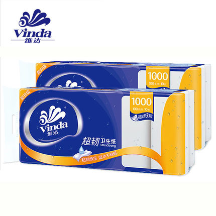 维达 维达 直降9.8元/提 V4407  100克3层超韧无芯卫卷9.8