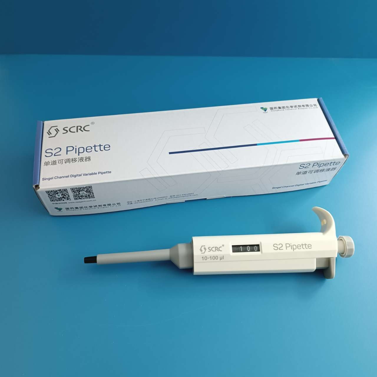 SCRC SCRC 济南库 单道可调式移液器(半支消毒) 10-100ul SCRC（fisher代工） 10-100ul 济南库 10-100ul 济南库