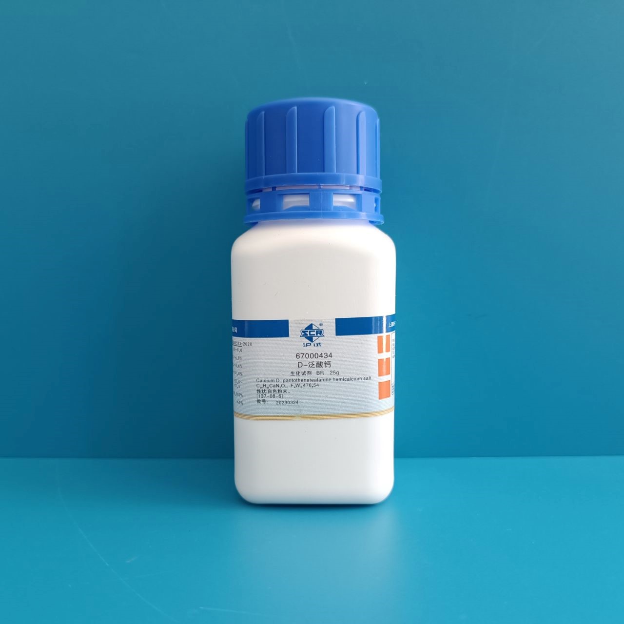 国药 沪试 国药 沪试 济南库 D-泛酸钙；维生素B5 BR 25G 国药 BR 25G BR 25G