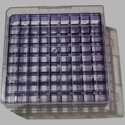 Cometbioscience Cometbioscience 81格 2ml冻存管盒 PC材质 可放液氮 81格冻存管盒 冷冻盒 冷冻管盒 81孔 81孔