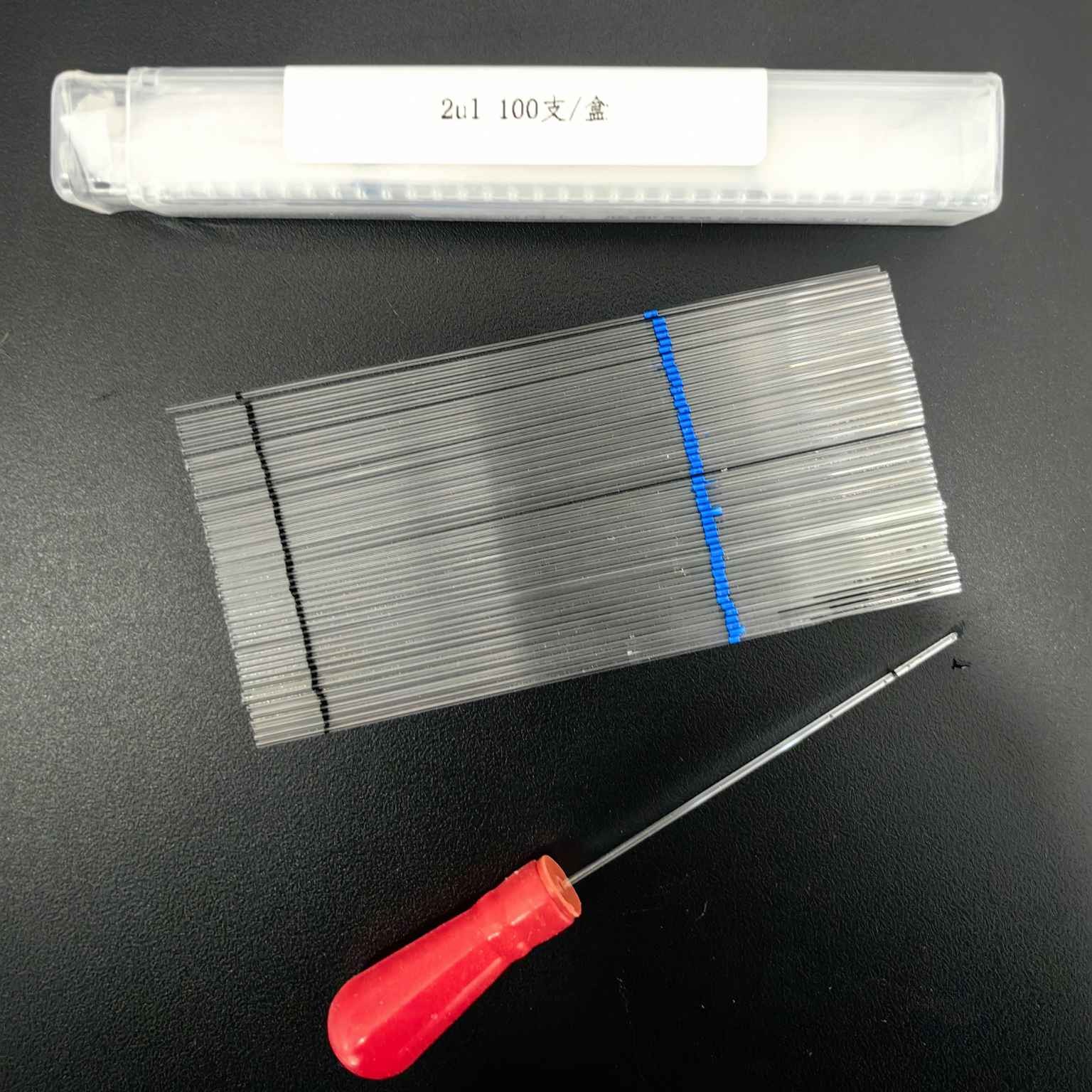 济南库 薄层析标准定量点样毛细管 微量刻度定量毛细管2ul 2ul 100支/盒 2ul 100支/盒 济南库 2ul 100支/盒 济南库