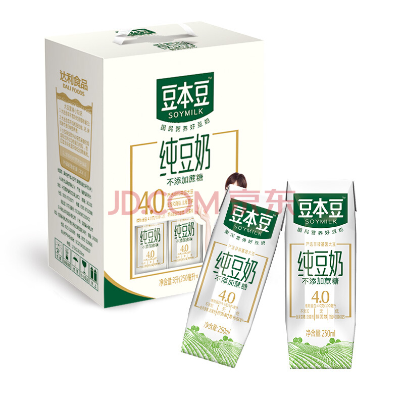豆本豆豆奶 豆本豆豆奶 250*12瓶/提利乐钻纯豆奶 250*12瓶/提 250*12瓶/提