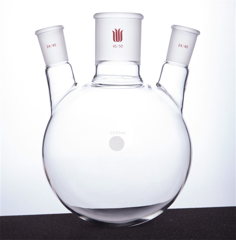 欣维尔 欣维尔 青岛库 斜三口烧瓶 2000ml 中间磨口:45/50侧磨口:24/40 欣维尔 2000ml 中间磨口:45/50侧磨口:24/40 青岛库 2000ml 中间磨口:45/50侧磨口:24/40 青岛库