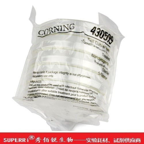 Corning Corning 青岛库 150mm细胞培养皿，15cm细胞培养皿，TC，无菌，5个/包，60个/箱 5个/包 5个/包