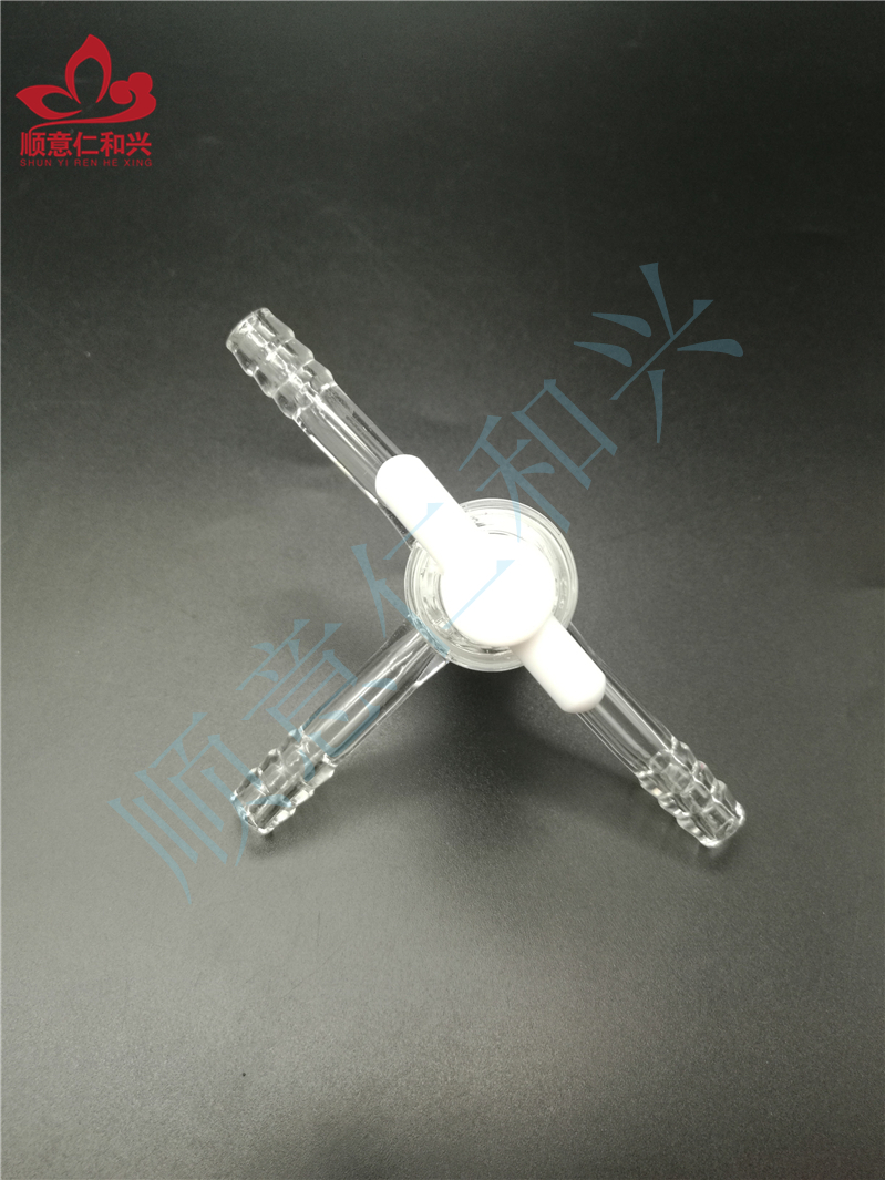 青岛库 四氟T形三路活塞 5*8mm 仁和兴  螺纹口 5*8mm 5*8mm