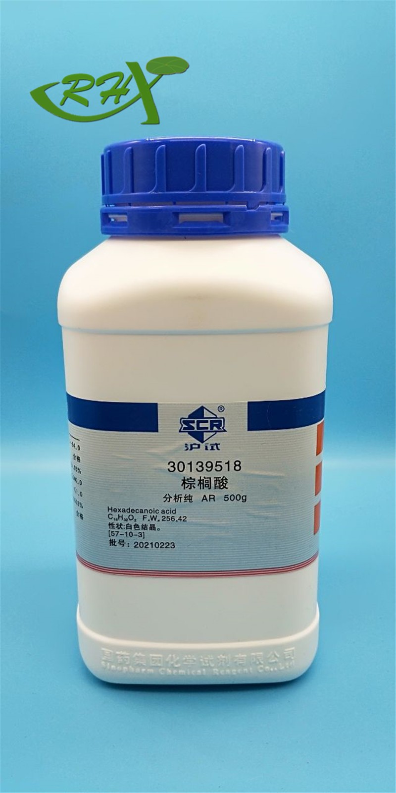 沪试 沪试 青岛库 十六酸，  棕榈酸 AR 500G 国药 AR 500G 青岛库 AR 500G 青岛库