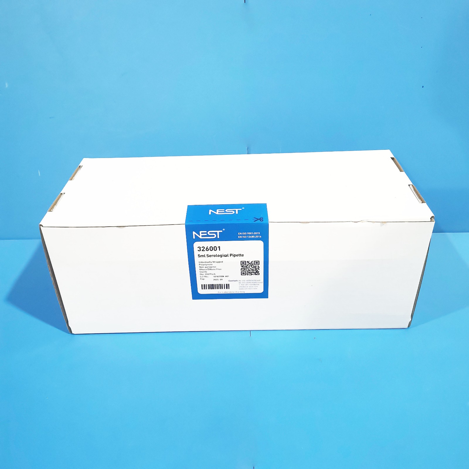 NEST NEST 青岛库 5mL 移液管，独立包装 200支/盒 耐思 NEST 塑料刻度吸管 5mL 4盒/箱 5mL 4盒/箱