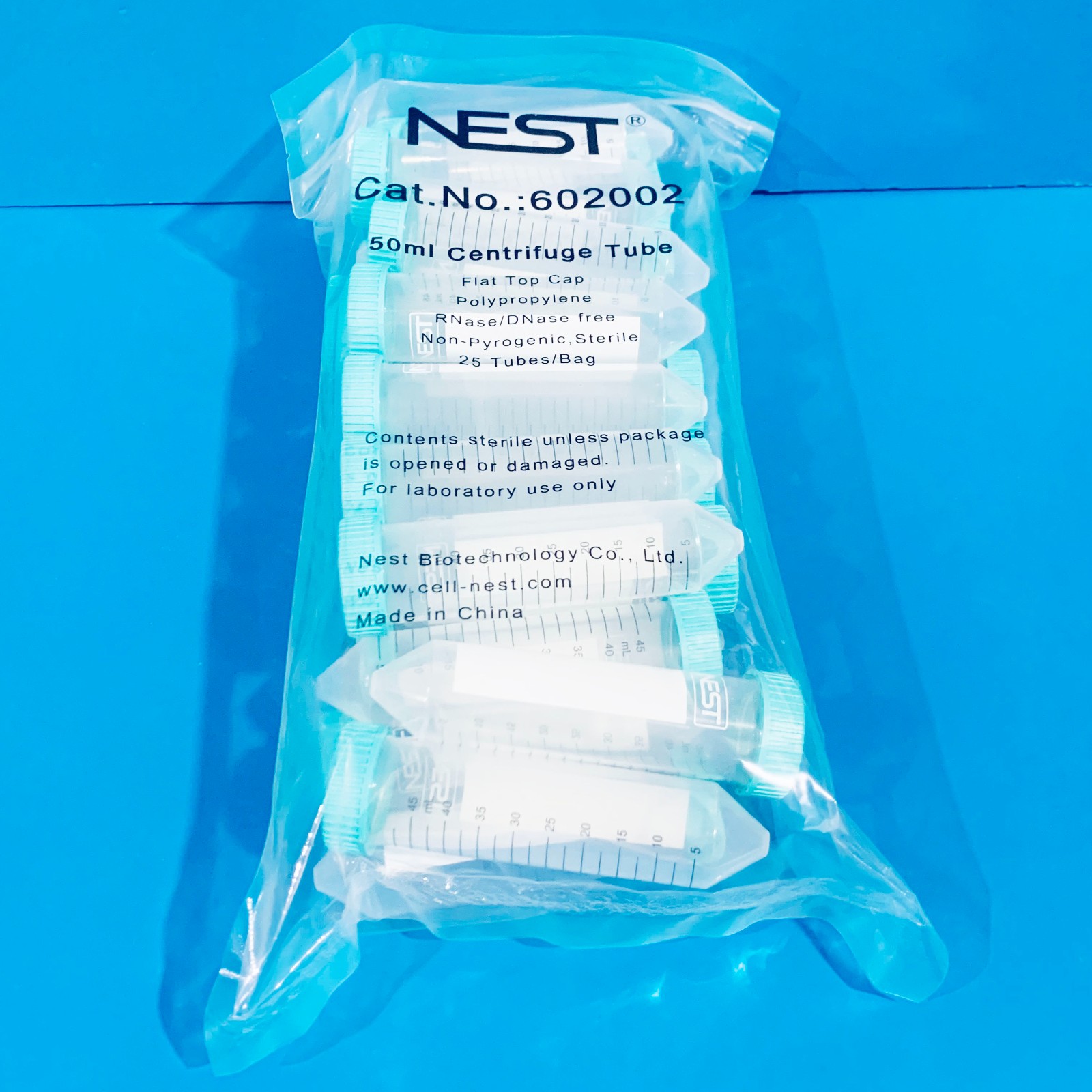 NEST NEST 青岛库 50 mL 离心管，无架包装（医疗级）25支/包 耐思 NEST 50 mL 20包/箱 50 mL 20包/箱