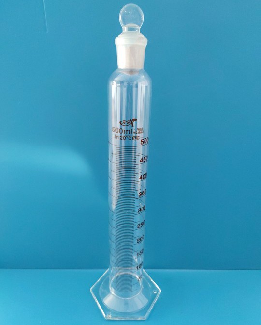 RH RH 青岛库 高硼硅六角具塞量筒 A级 500ml RHX 500ml 500ml