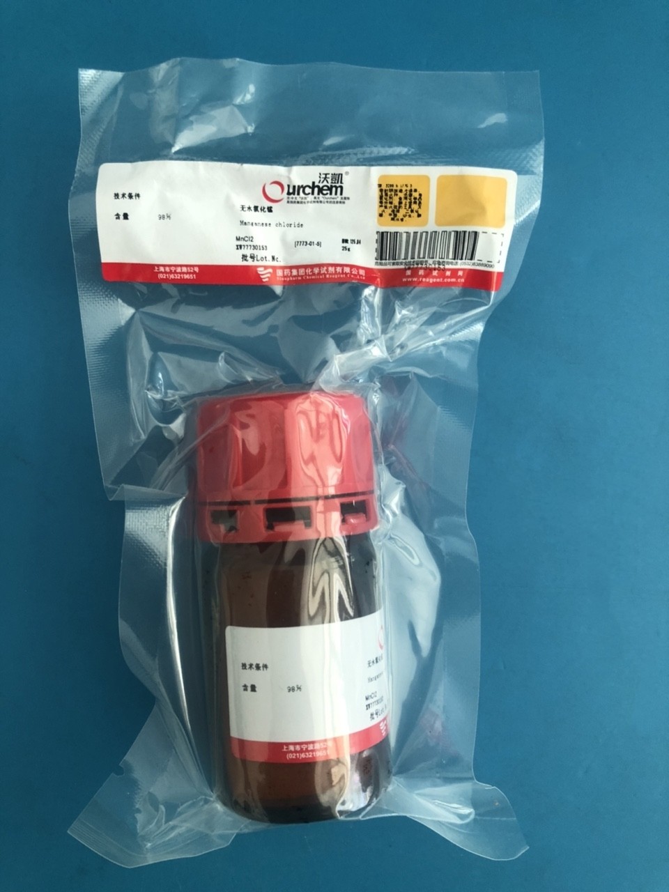国药 沪试 国药 沪试 济南库 无水氯化锰 98% 25G 国药 98% 25G 98% 25G