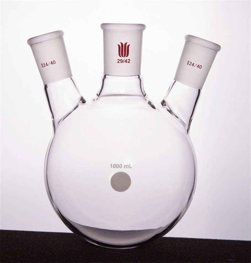 欣维尔 欣维尔 青岛库 斜三口烧瓶 1000ml 中间磨口:29/42侧磨口:24/40 欣维尔 1000ml 中间磨口:29/42侧磨口:24/40 青岛库 1000ml 中间磨口:29/42侧磨口:24/40 青岛库