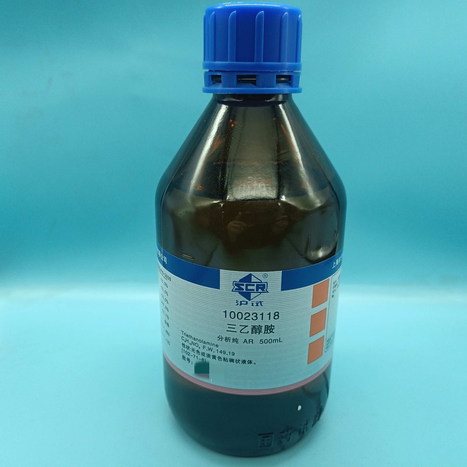 国药 沪试 国药 沪试 济南库 三乙醇胺 AR 500ML 国药 监控化学品-3 AR 500ML AR 500ML