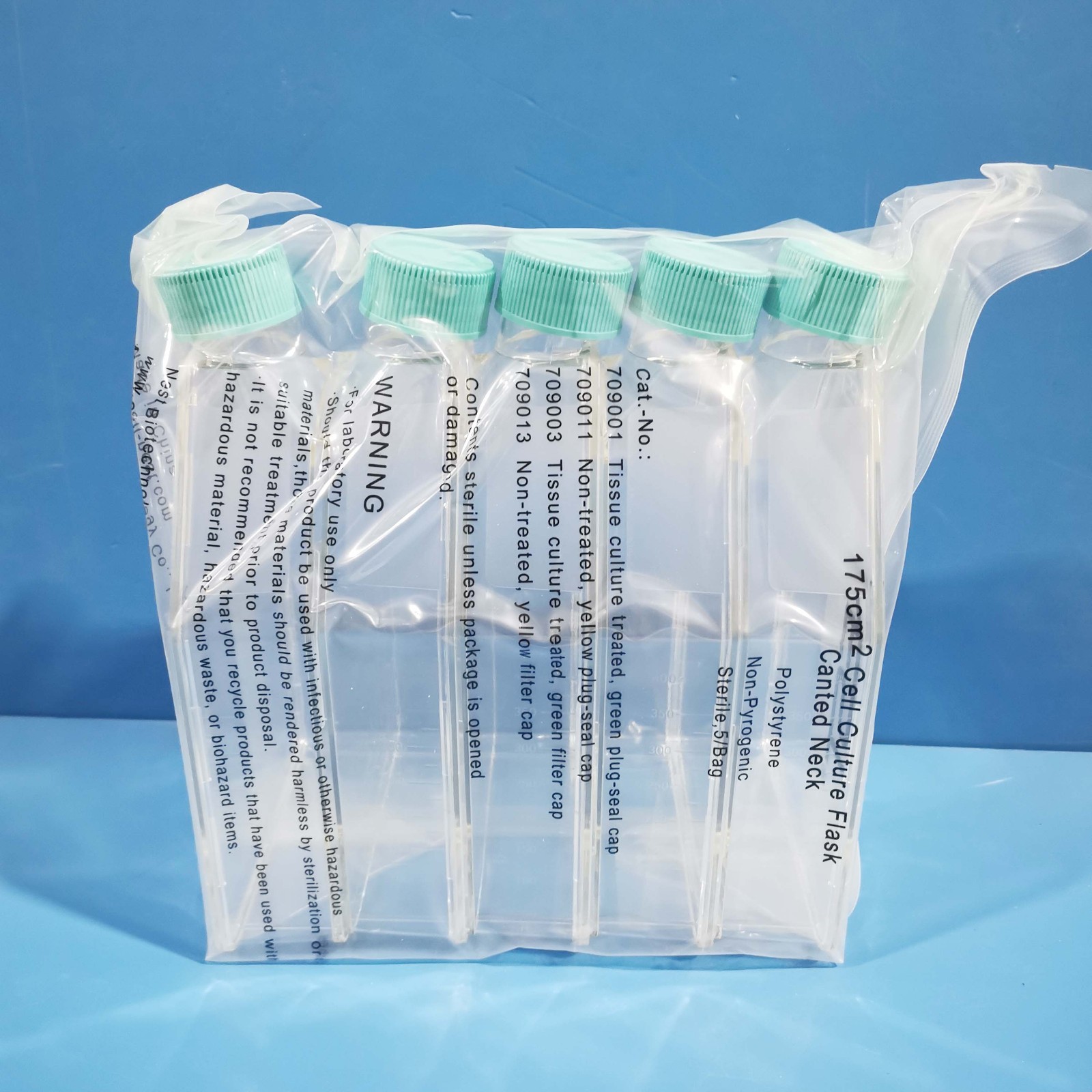 NEST NEST 青岛库 T175细胞培养瓶，透气盖，TC 5只/包耐思 NEST T175 透气盖 8包/箱 T175 透气盖 8包/箱