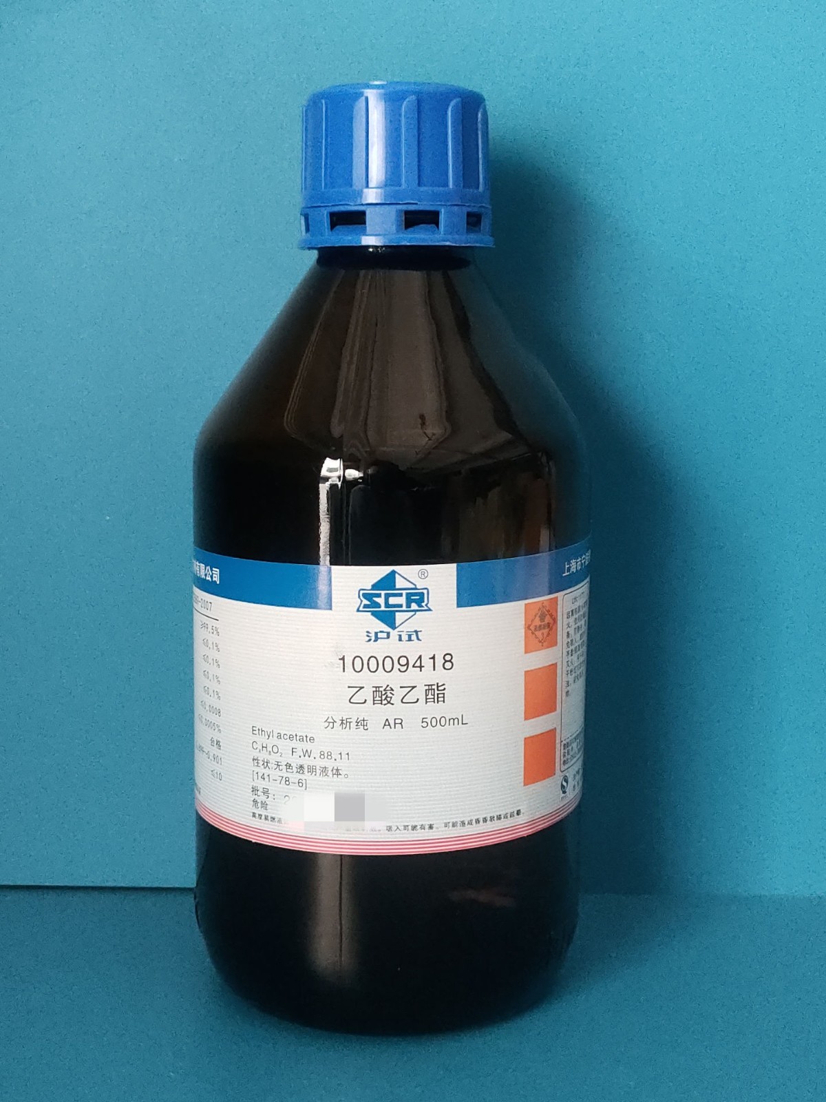 国药 沪试 国药 沪试 济南库 乙酸乙酯 AR  500ML 国药   （公安部69种重点化学品）边境管控，禁发云南 AR  500ML AR  500ML