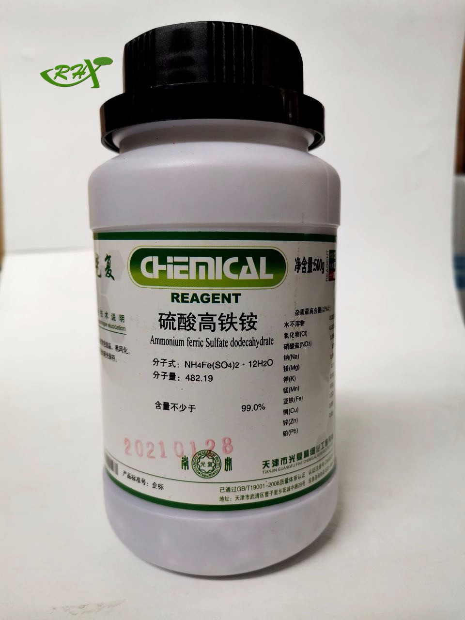 光复 光复 济南库 硫酸高铁铵（硫酸铁铵）GR 500G 光复 GR 500G 济南库 GR 500G 济南库