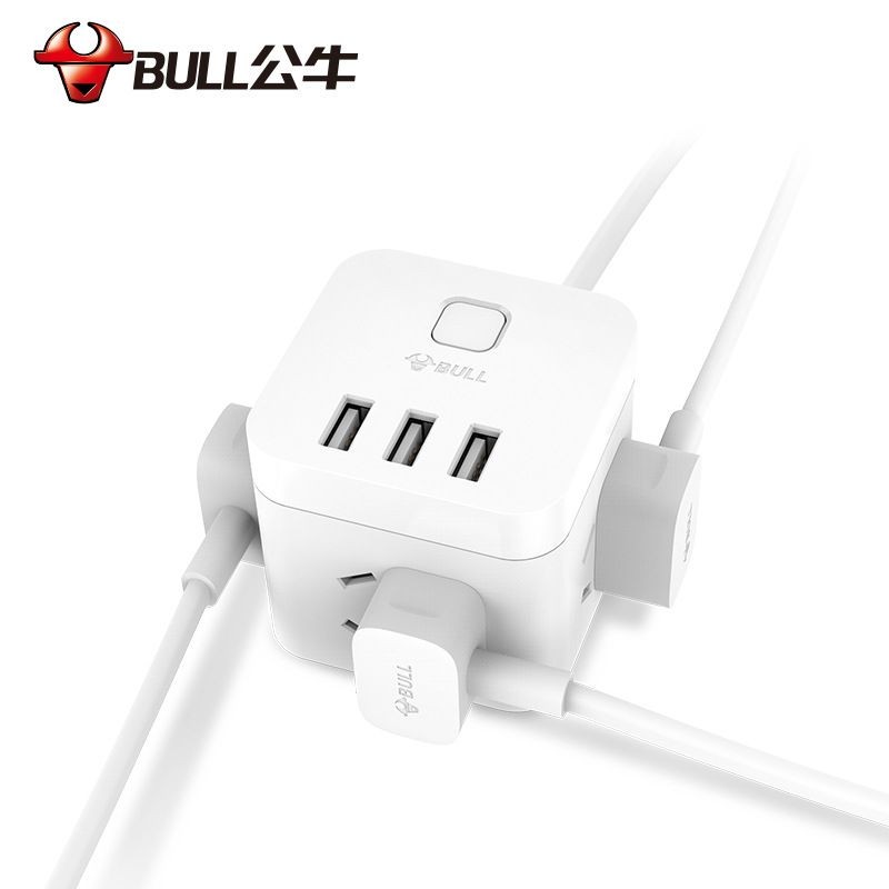 公牛 公牛 青岛库 公牛插排带USB口 三插三USB  3m 过载保护 三插三USB  3m 青岛库 三插三USB  3m 青岛库