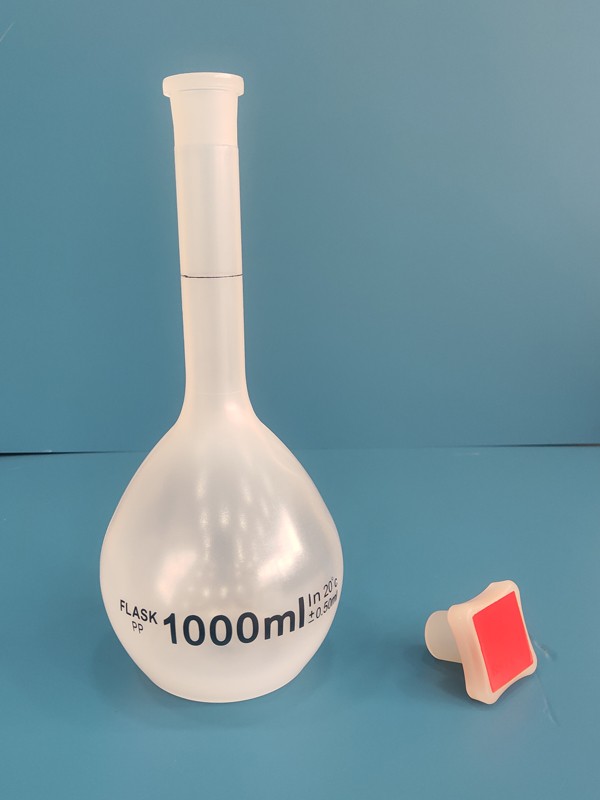 青岛库 优质标准塑料容量瓶 1000ML 耐高温高压  Uni-Sci 1000ML 1000ML