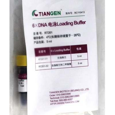 天根 天根 RT201-02，DNA电泳loading buffer（溴酚兰/二甲苯青），DNA上样缓冲液 5ml 5ml