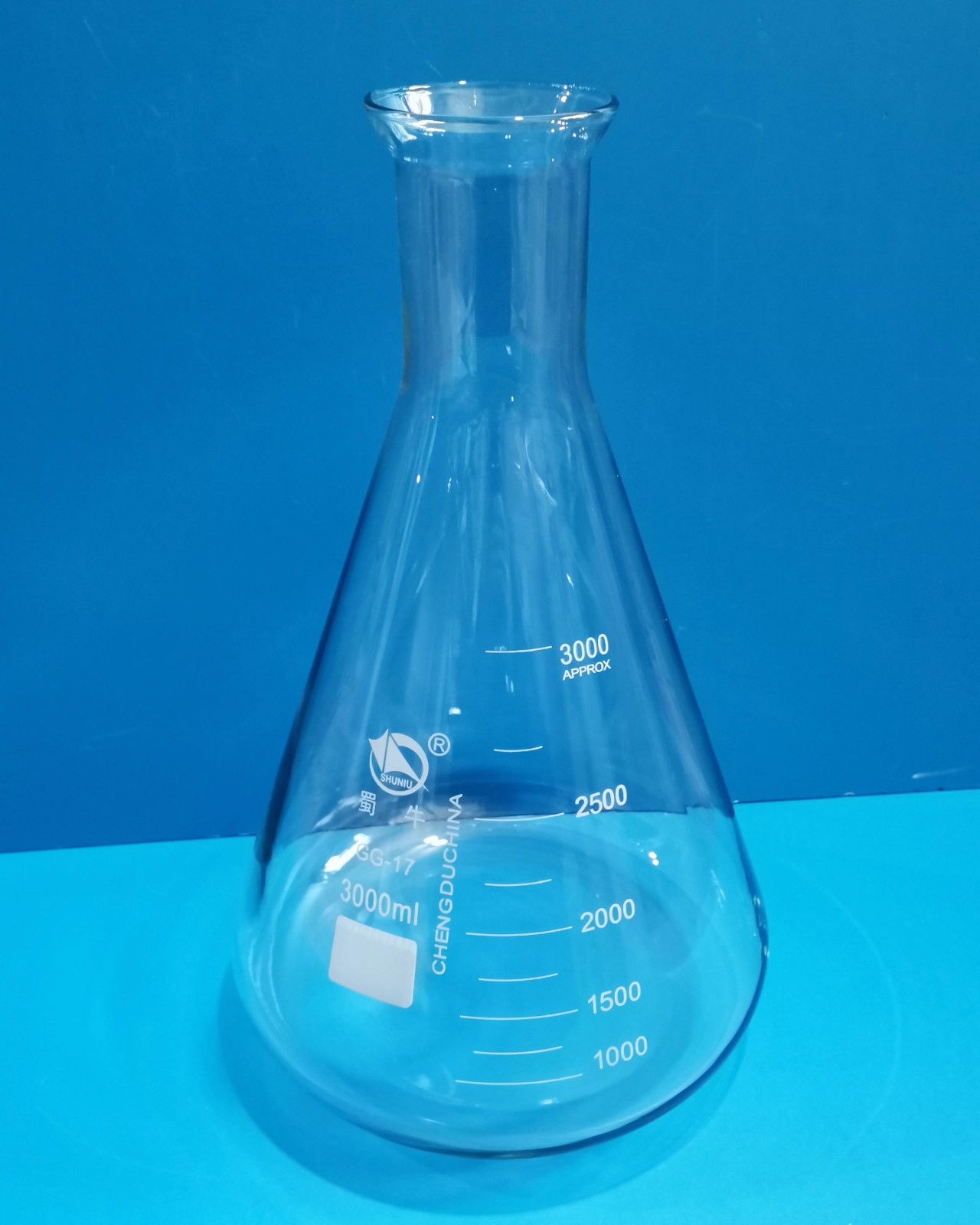 蜀牛 蜀牛 青岛库 大口三角烧瓶 3000ML 蜀牛 48-53MM 11# 3000ML  8个/箱 3000ML  8个/箱