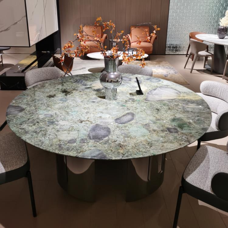 云比亚 云比亚 Minotti Wedge 进口祖母绿奢石圆餐桌DT2966 φ160*76 DT2966 φ160*76 DT2966