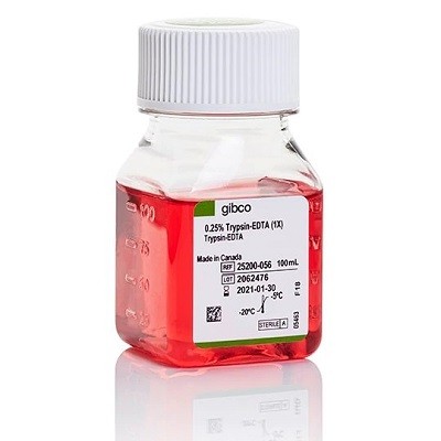 Gibco Gibco Gibco 胰酶0.25% Trypsin-EDTA，含酚红，胰蛋白酶，含EDTA 100ML 100ML