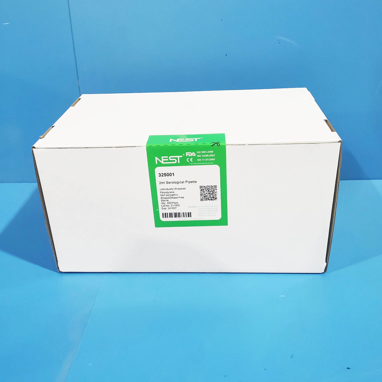 NEST NEST 济南库 2 mL 移液管，独立包装 400支/盒 耐思 NEST 2mL 6盒/箱 济南库 2mL 6盒/箱 济南库