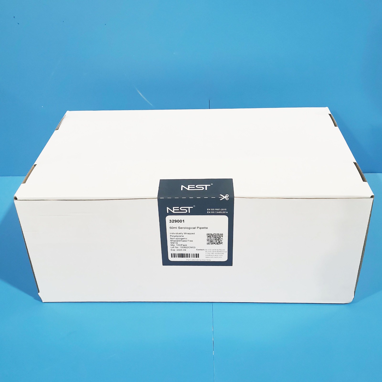 NEST NEST 青岛库 50mL 移液管，独立包装 100支/盒 耐思 NEST 塑料刻度吸管 50mL 6盒/箱 50mL 6盒/箱