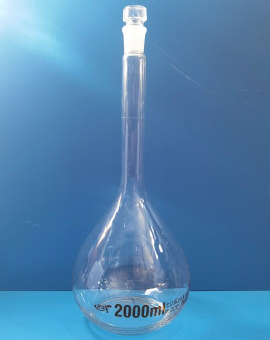 RH RH 青岛库 高硼硅标口量瓶 六角 A级2000ml RHX 优等品高过检率 刻标（酸洗不掉色） 六角 A级2000ml 六角 A级2000ml