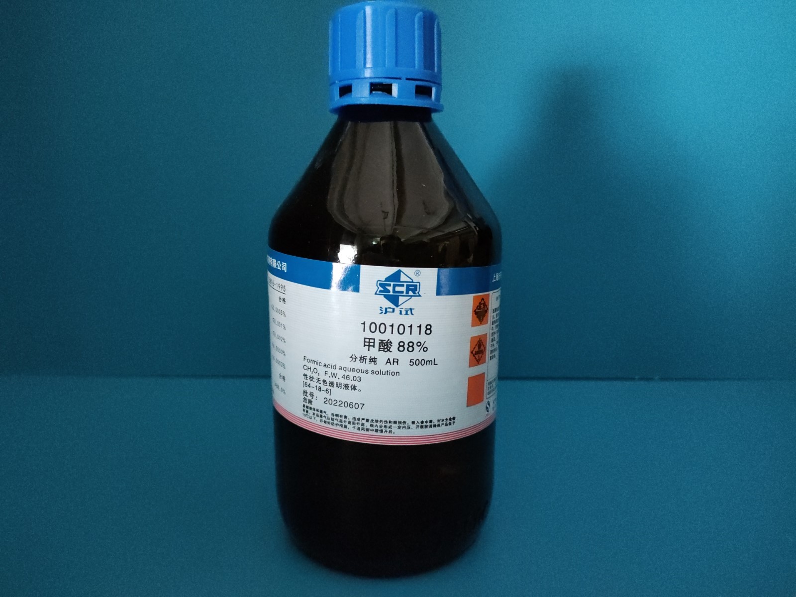 国药 沪试 国药 沪试 济南库 甲酸，水溶液 AR 500ML  88%  国药 AR 500ML  88% AR 500ML  88%