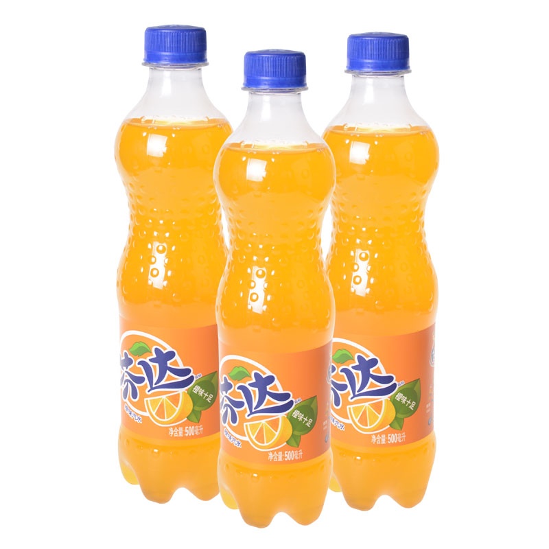 可口可乐 可口可乐 芬达橙汁500ml24入 500ml*24瓶/箱 500ml*24瓶/箱